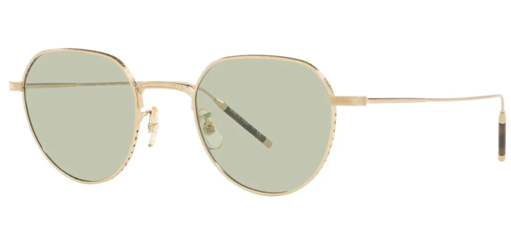 Oliver Peoples 0OV1298T-5311-47 Brushed Gold Round SUNGLASSES 47mm Sunglasses