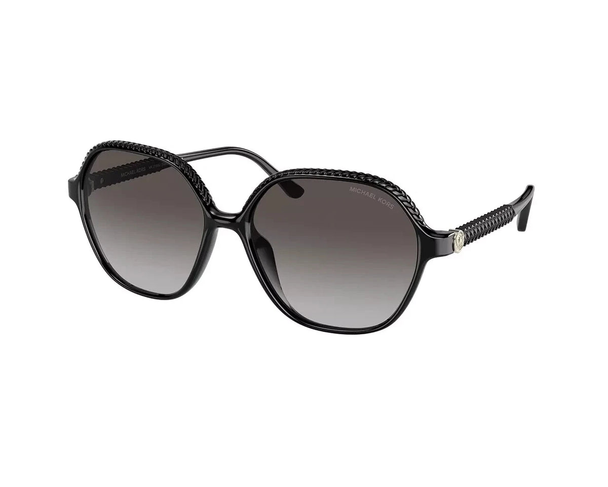 Michael Kors 0MK2186U-30058G-58 Black Rectangle SUNGLASSES 0mm Sunglasses