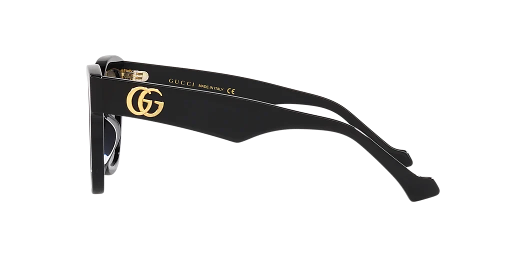 Gucci GG0998S-001 Black Rectangular Sunglasses 52mm Sunglasses