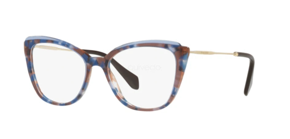 Miu Miu 0MU02QV-1081O1-51 Havana Square EYEGLASSES 51mm Eyeglasses