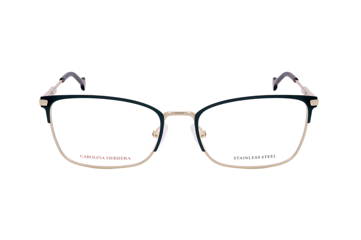 Carolina Herrera HER-0204 PEF Gold Rectangle Eyeglasses 54mm Eyeglasses