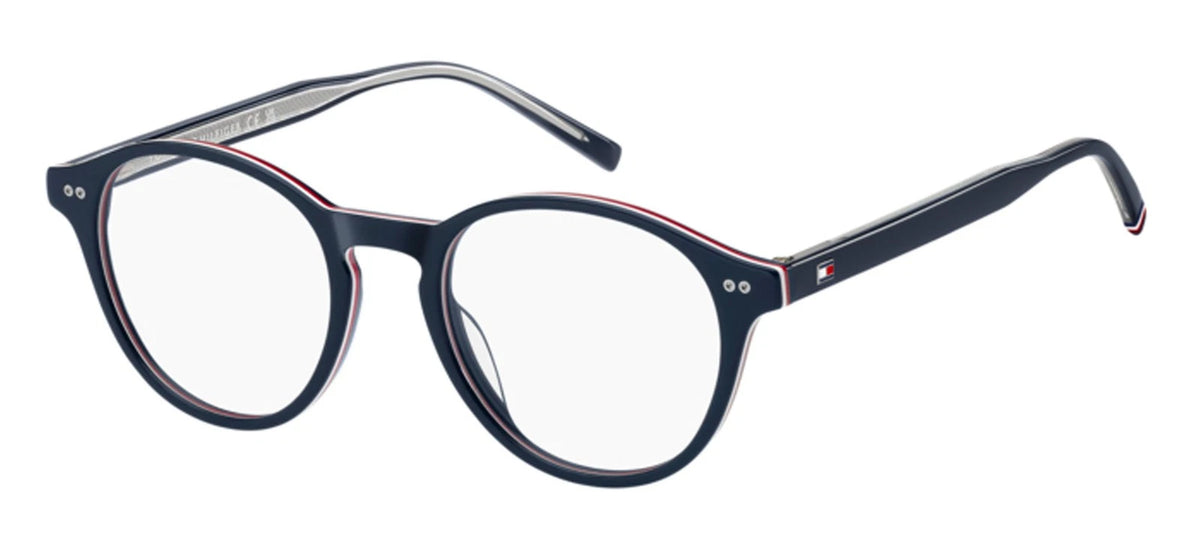 Tommy Hilfiger TH2129-8RU-51 Blue Red Rectangle Eyeglasses 51mm Eyeglasses