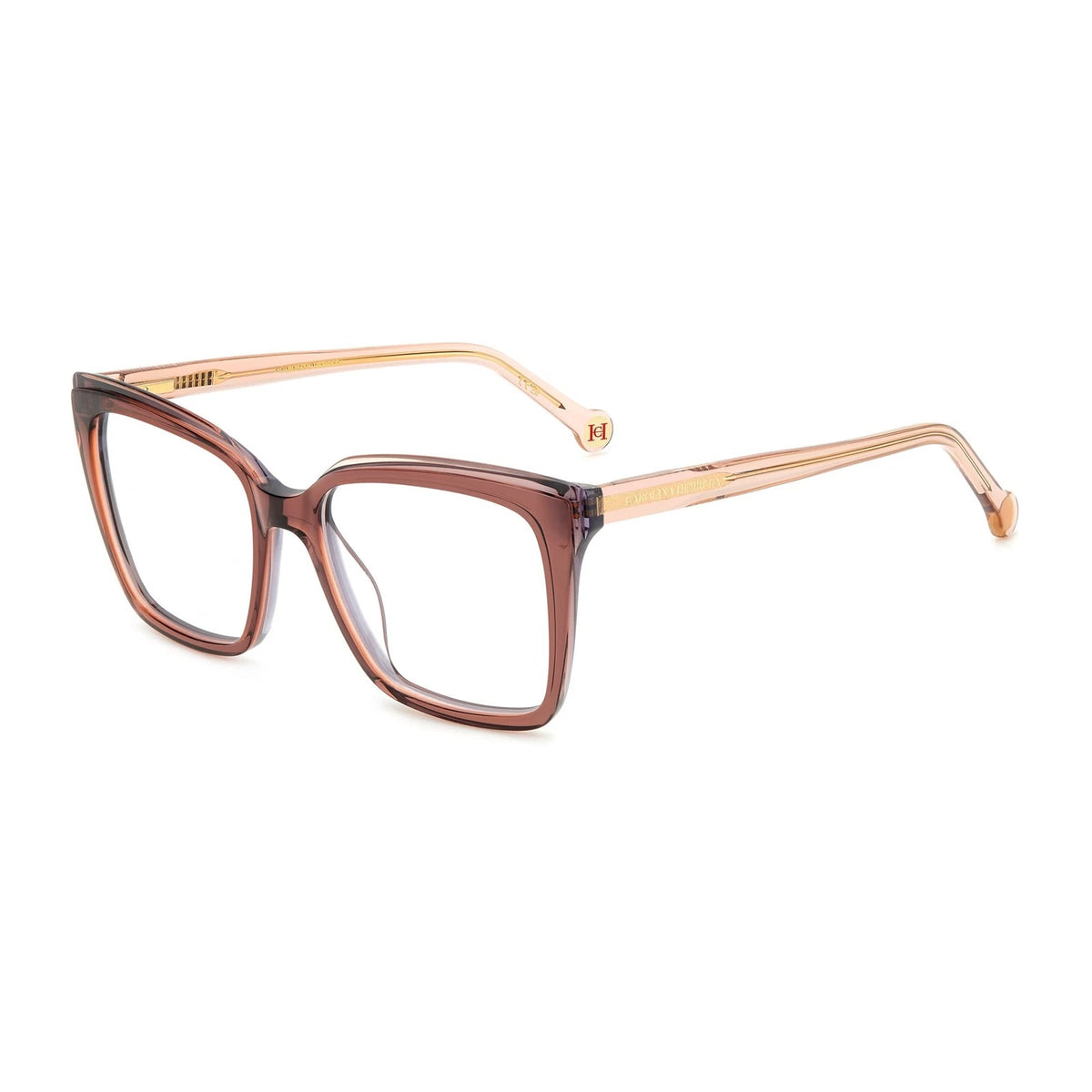 Carolina Herrera HER0251/G-TUI-53 Light Brown Rectangle Eyeglasses 53mm Eyeglasses