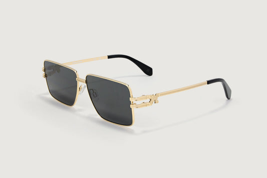 Palm Angels PA2003760759 Shiny Gold Square Sunglasses 59mm