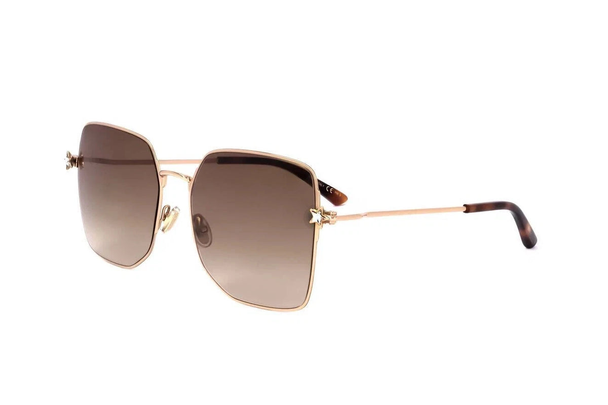 Jimmy Choo 0TRISHA-G-SK-J5G-58 Gold Aviator SUNGLASSES 0mm Sunglasses