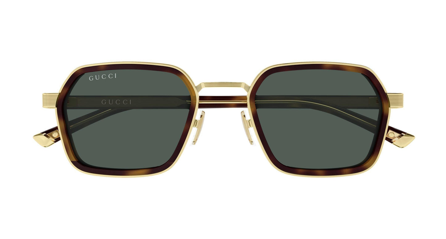 Gucci GG2074S-003 sunglasses in havana frame with green lenses