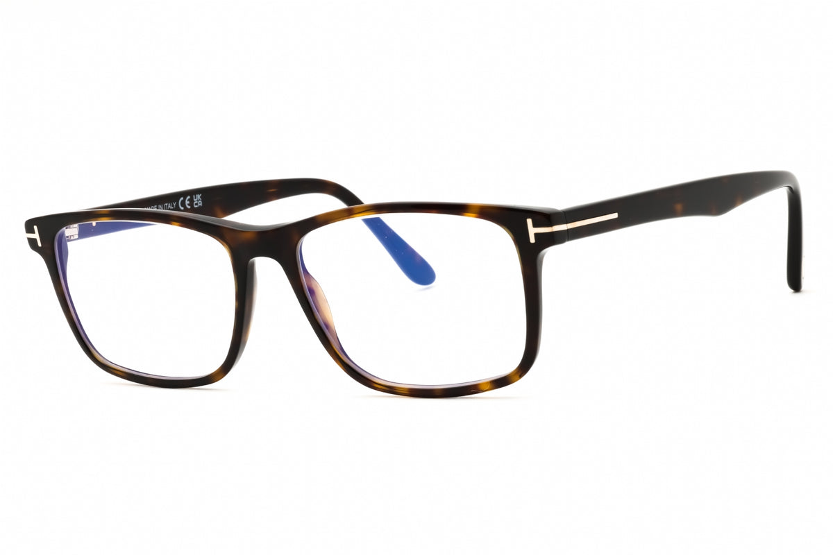 Tom Ford FT5752-B-052 Dark Havana Rectangular Eyeglasses 55mm Eyeglasses