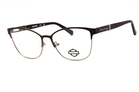 Harley Davidson HD50058-082 matte violet Cat eye Eyeglasses 55mm Eyeglasses