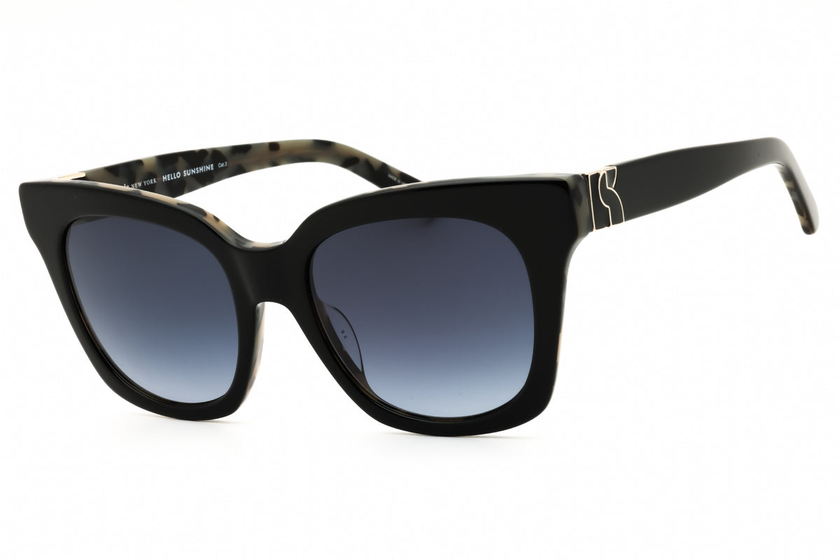 Kate Spade CONSTANCE/G/S-0807 9O BLACK Rectangular Sunglasses 53mm Sunglasses