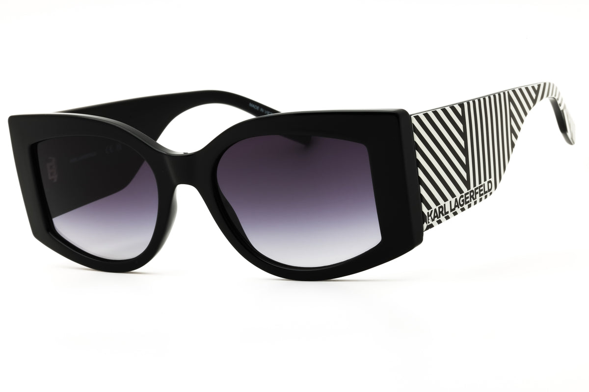 KARL LAGERFELD KL6183S-001 BLACK Oversized Sunglasses 53mm Sunglasses