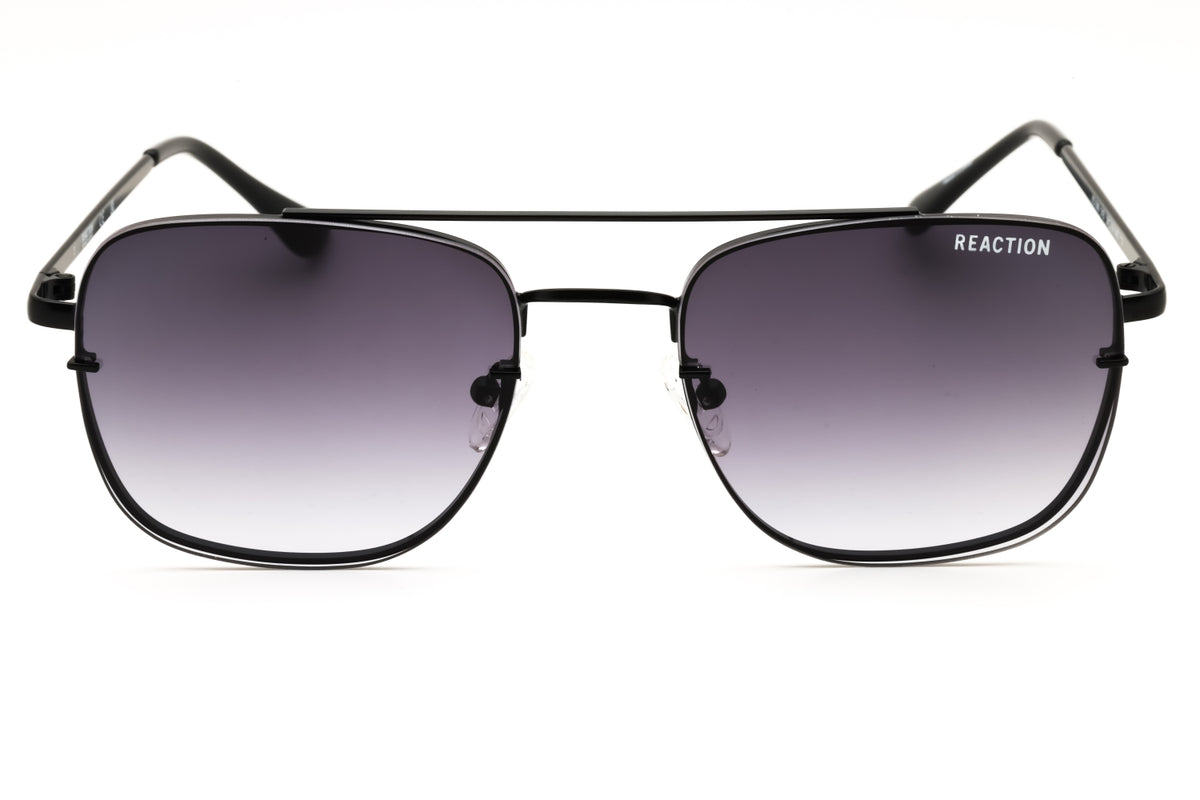 Kenneth Cole Reaction KC1399-01B shiny black Rectangular Sunglasses 56mm Sunglasses