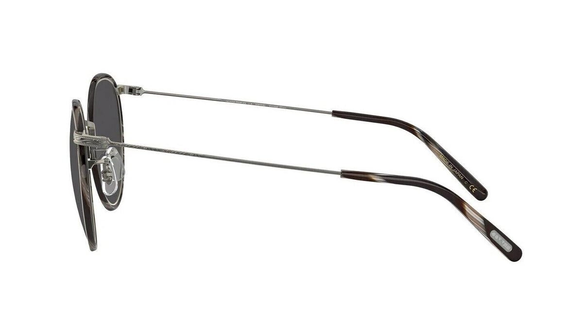 Oliver Peoples 0OV1269ST-5076R5-49 Pewter Black Horn Round SUNGLASSES 0mm Sunglasses