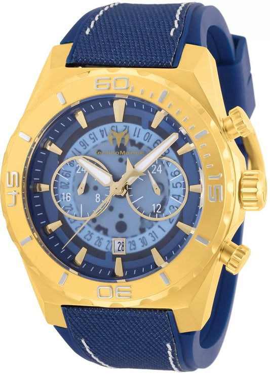 TechnoMarine TM-519009 TM-519009 Watch - Gold Dial Stainless Steel Mesh Band