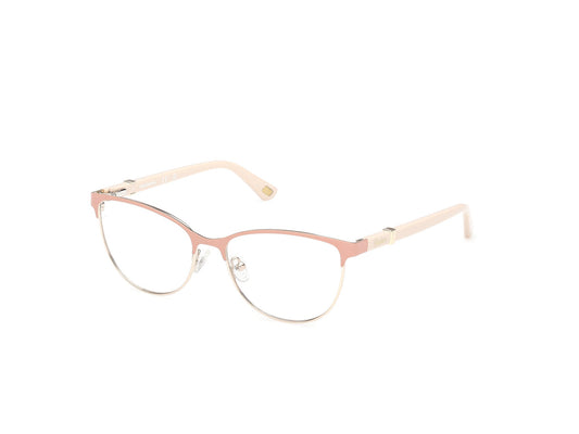 Skechers SE50178-073-53 eyeglasses in matte pink frame with clear lenses