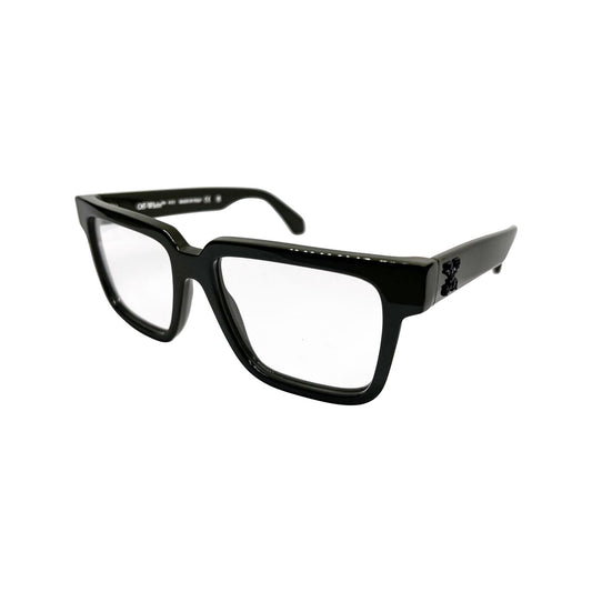Off White Style 8O OERJ08OF25PLA0015600 eyeglasses in green frame with clear lenses