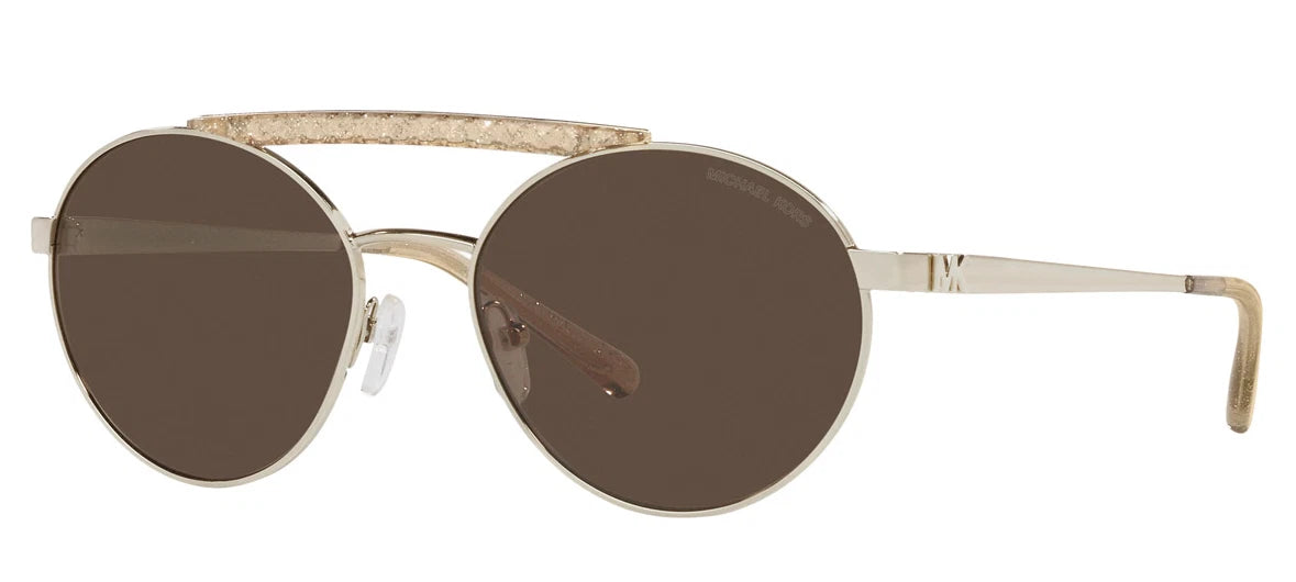 Michael Kors 0MK1083-101473-55 Light Gold Pilot SUNGLASSES 59mm Sunglasses