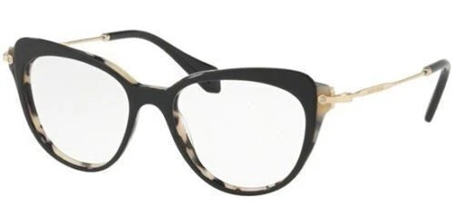 Miu Miu 0MU01QV-ROK1O1-52 Black Butterfly EYEGLASSES 52mm Eyeglasses