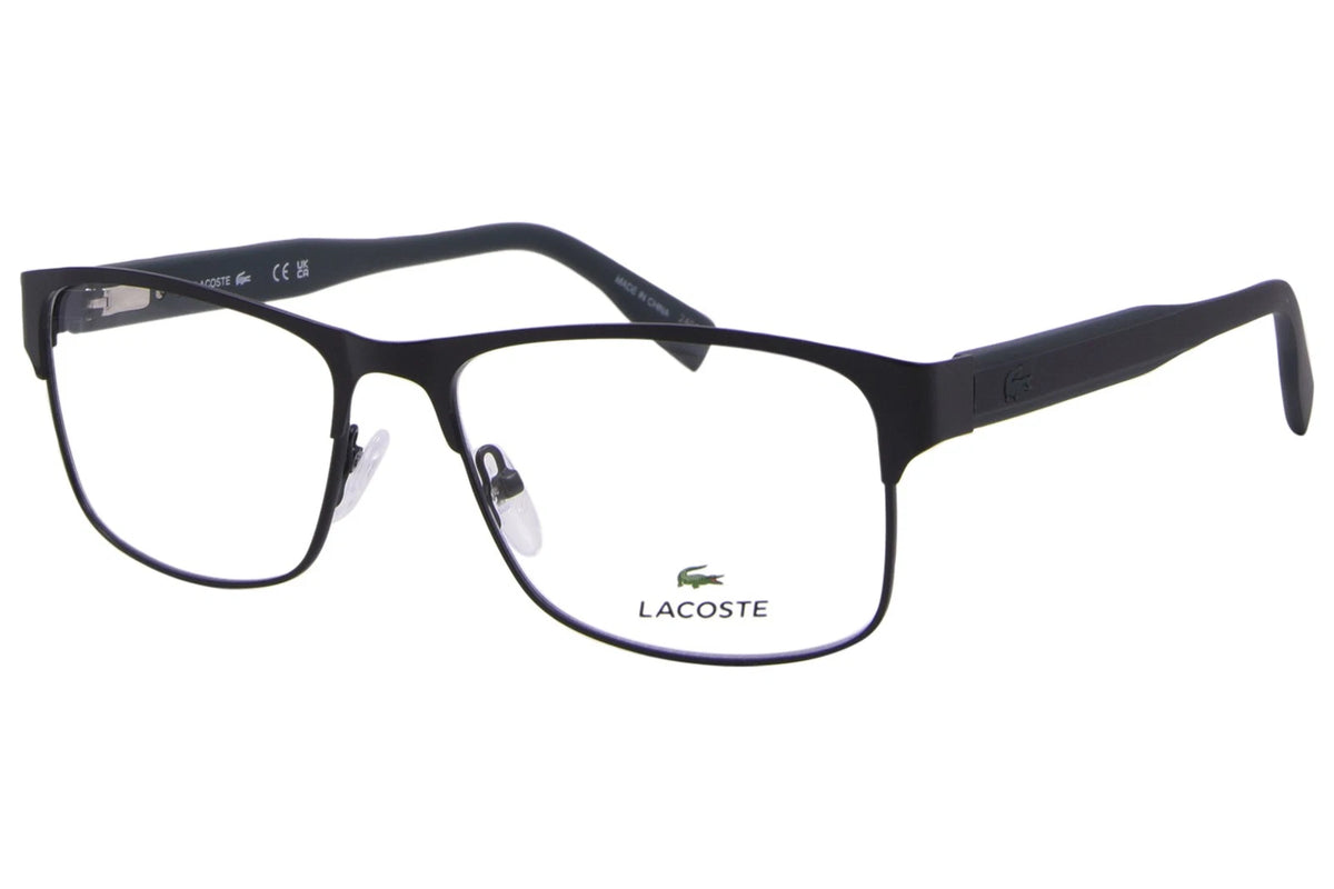 Lacoste L2294 002 Black Rectangle Eyeglasses 57mm Eyeglasses