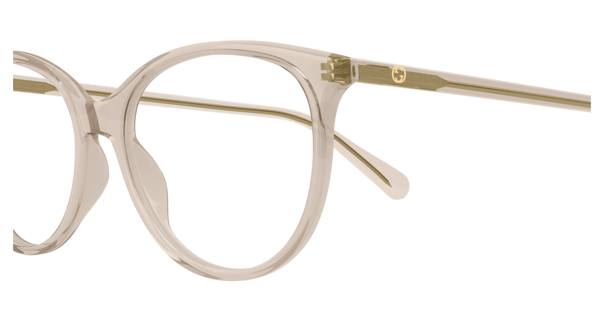 Gucci GG0550o-020 eyeglasses in brown frame with clear lenses