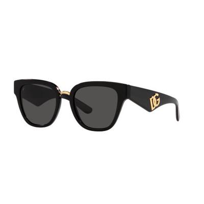 Dolce Gabbana 0DG4437-501-87-51 Black Cat Eye SUNGLASSES 0mm Sunglasses