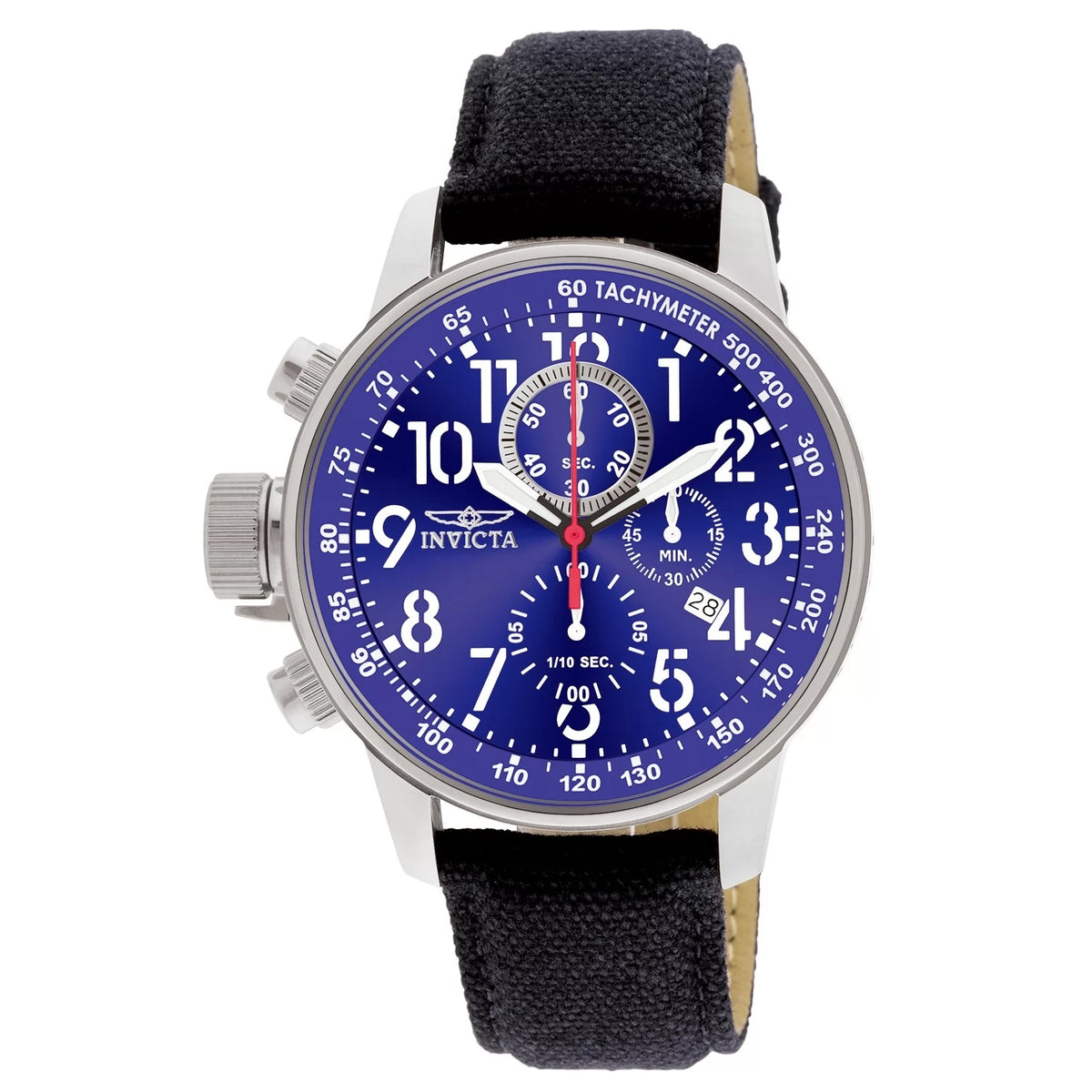 Invicta 1513 Quartz Watch Blue Dial Riffle 46mm Men