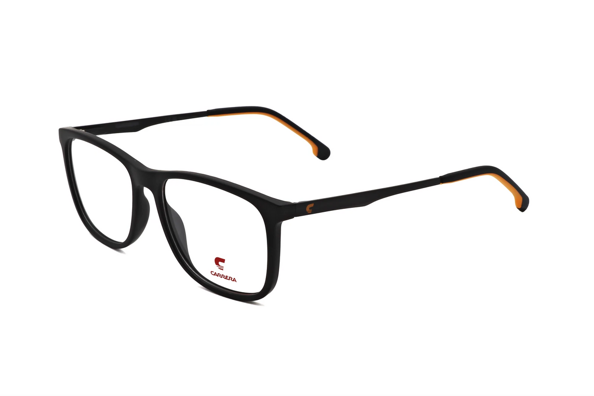 Carrera CARRERA2045T-8LZ-52 Black Orange Rectangle Eyeglasses 52mm Eyeglasses