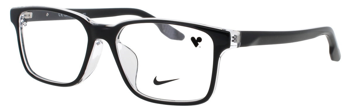 Nike 7160LB-010-56 BLACK / CRYSTAL CLEAR  Men's Eyeglasses 56mm