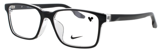 Nike 7160LB-010-56 BLACK / CRYSTAL CLEAR  Men's Eyeglasses 56mm