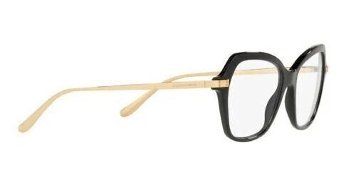 Dolce Gabbana 0DG3311-501-53 Black Geometric EYEGLASSES 53mm Eyeglasses