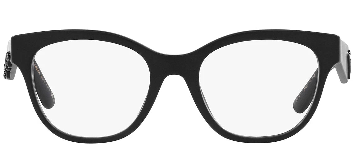 Dolce Gabbana 0DG3371F-2525-53 Black Round EYEGLASSES 53mm Eyeglasses