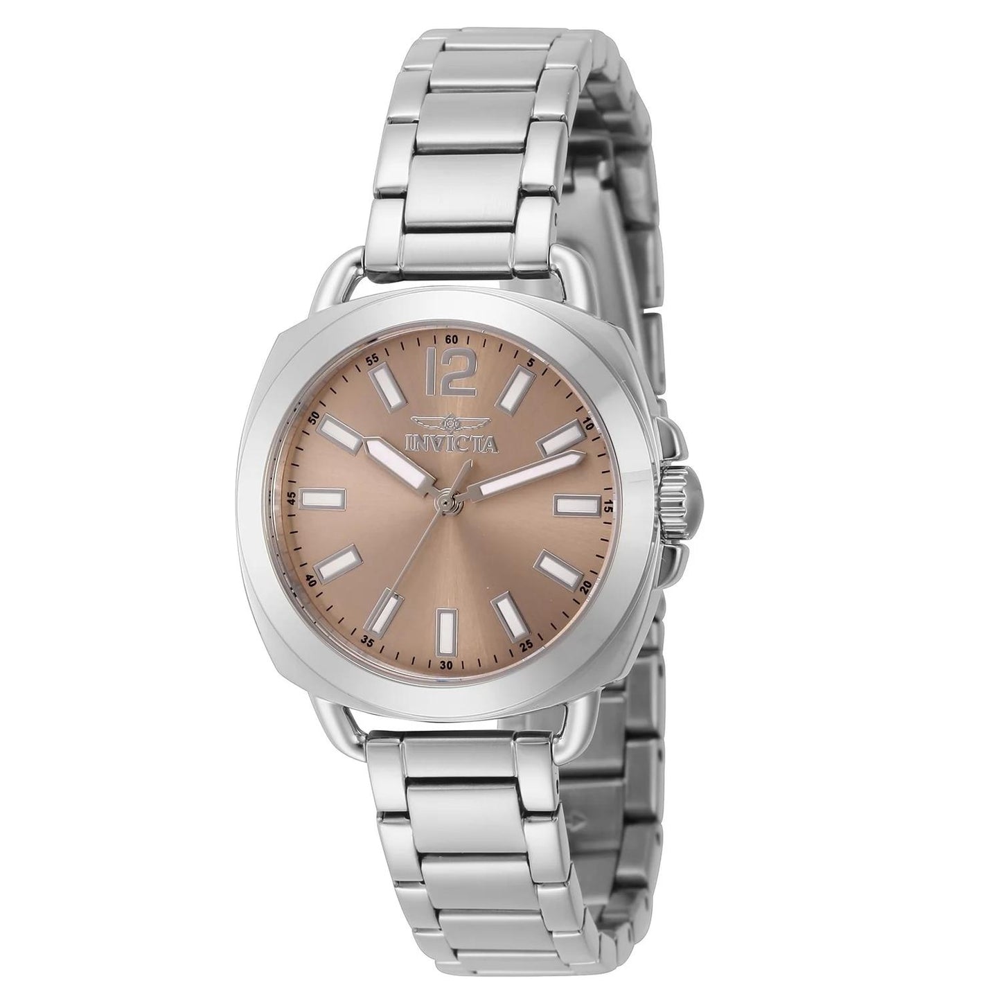 Invicta 46345 46345 Watch - Pink Dial Stainless Steel Band