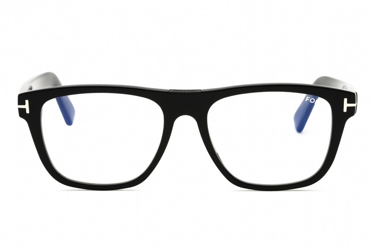 Tom Ford FT5902-B-001 shiny black Rectangular Eyeglasses 54mm