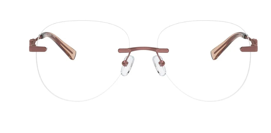 Michael Kors 0MK3077-1900-56 Shiny Copper Round EYEGLASSES 56mm Eyeglasses