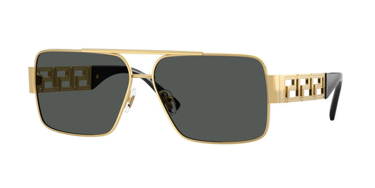 Versace VE2290-100287-61 Gold Square Sunglasses 61mm