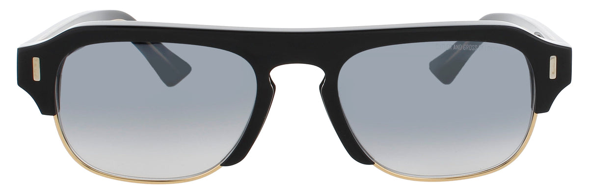 Cutler And Gross CGSN-1353-56-01 BLACK TAXI  Unisex Sunglasses 56mm Sunglasses