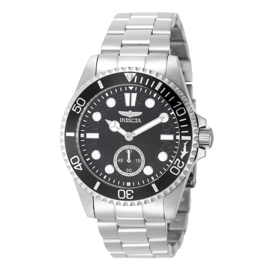 Invicta 49431 watch with charcoal dial and stainless steel band