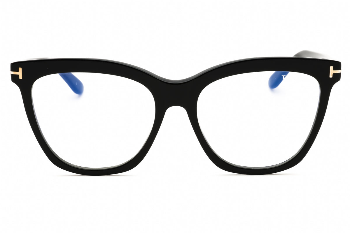 Tom Ford FT6042-B-001 eyeglasses in black frame with clear lenses