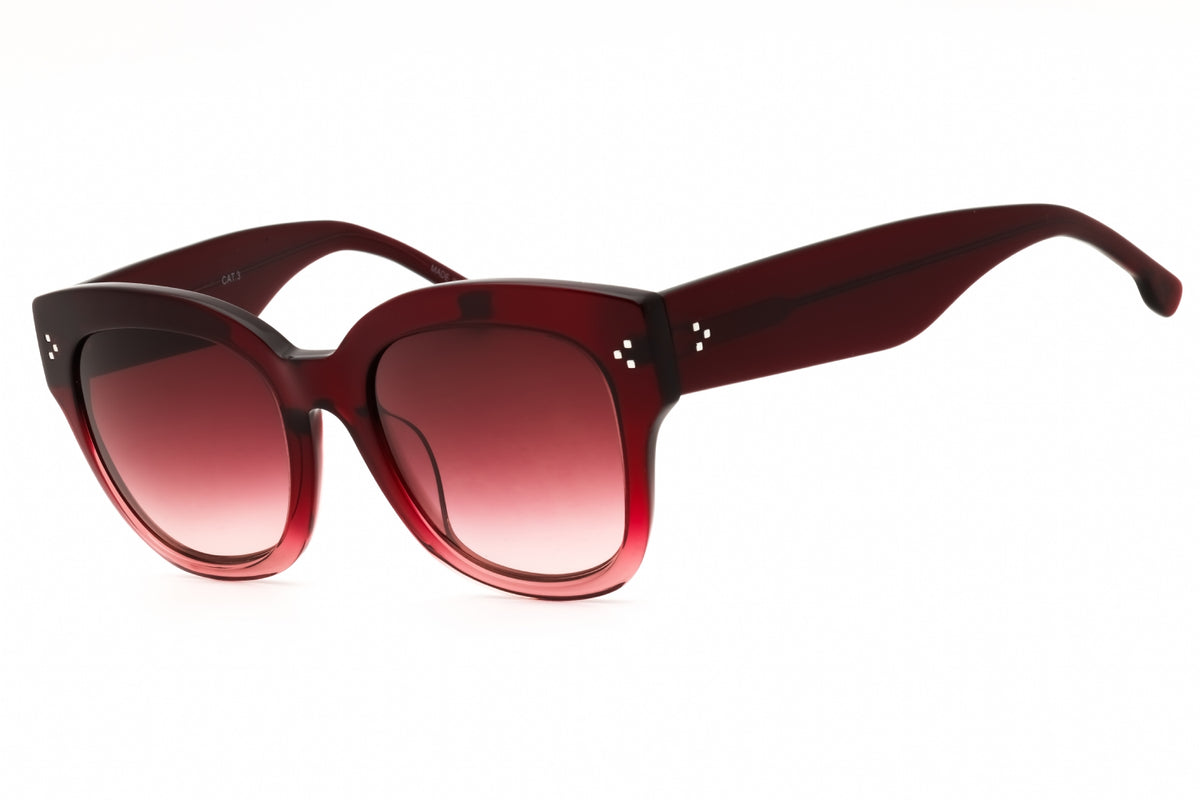 GAP SGP010-0BUR BURGUNDY Rectangular Sunglasses 53mm Sunglasses