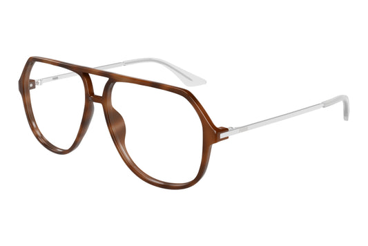 Puma PU0460o-003 Silver Aviator Eyeglasses 58mm
