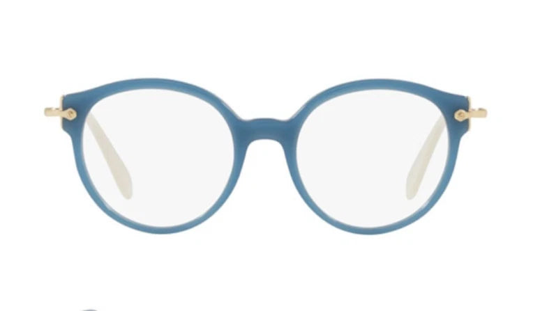Miu Miu 0MU04PV-121101-52 Blue Squared EYEGLASSES 52mm Eyeglasses