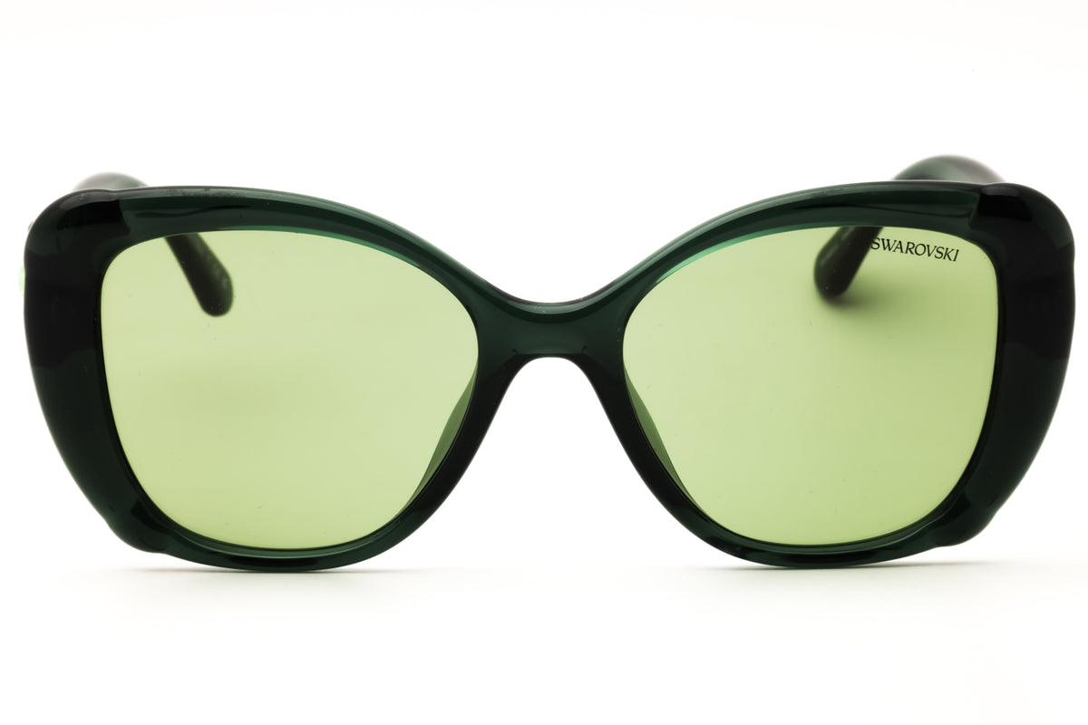 Swarovski SK6051U-104382 Transparent Green Cat eye Sunglasses 53mm Sunglasses