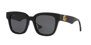 Gucci GG0998S-001 Black Rectangular Sunglasses 52mm