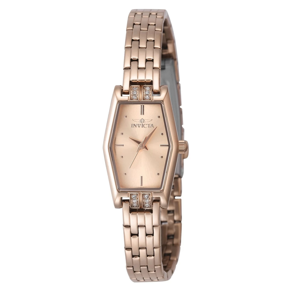 Invicta 48133 Quartz Watch Rose Gold Dial Stainless Steel 20mm Lady