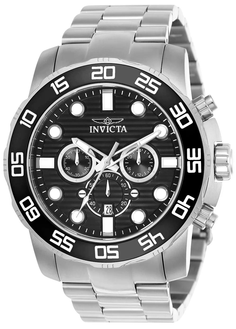 Invicta 22226 22226 Watch - Black Dial Stainless Steel Band