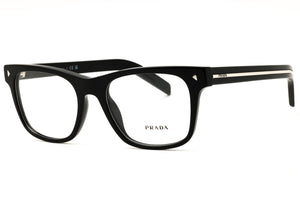 Prada 0PR A13V-16K1O1 Black Rectangular Eyeglasses 54mm
