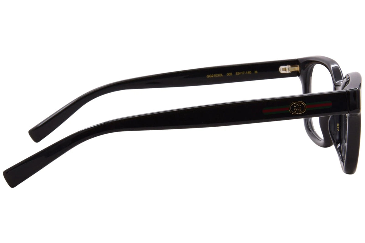 Gucci GG2103oL-005 eyeglasses in black frame with clear lenses