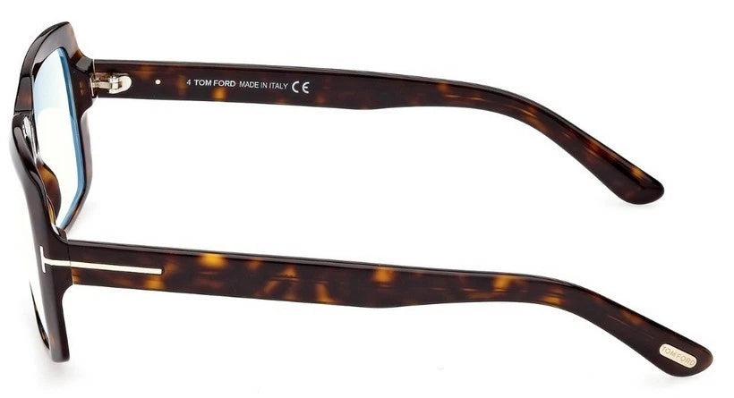 Tom Ford FT5822-B-052-54 eyeglasses in havana frame with clear lenses