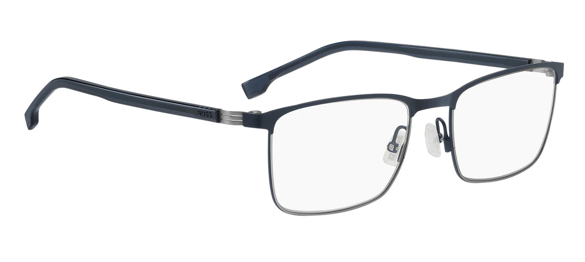Hugo Boss BOSS1637-KUO-54 Blue Rectangle Eyeglasses 54mm Eyeglasses