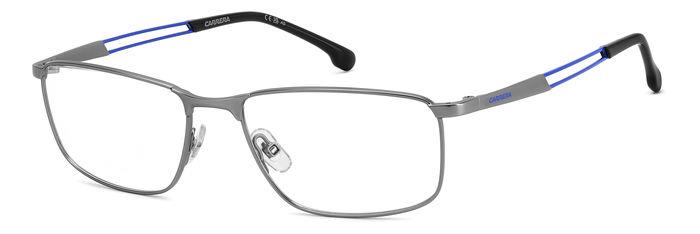 Carrera CARRERA8900-V6D-56 Matte Dark Ruthenium Blue Rectangle Eyeglasses 56mm Eyeglasses