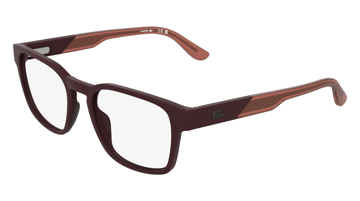 Lacoste L4010-601-53 MATTE BURGUNDY Rectangle Eyeglasses 53mm Eyeglasses